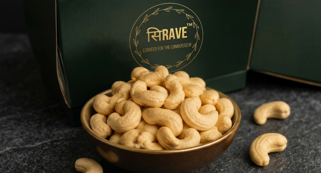 Sirave Premium Cashews – Fresh handpicked cashew nuts for healthy snacking, gifting, and daily nutrition
