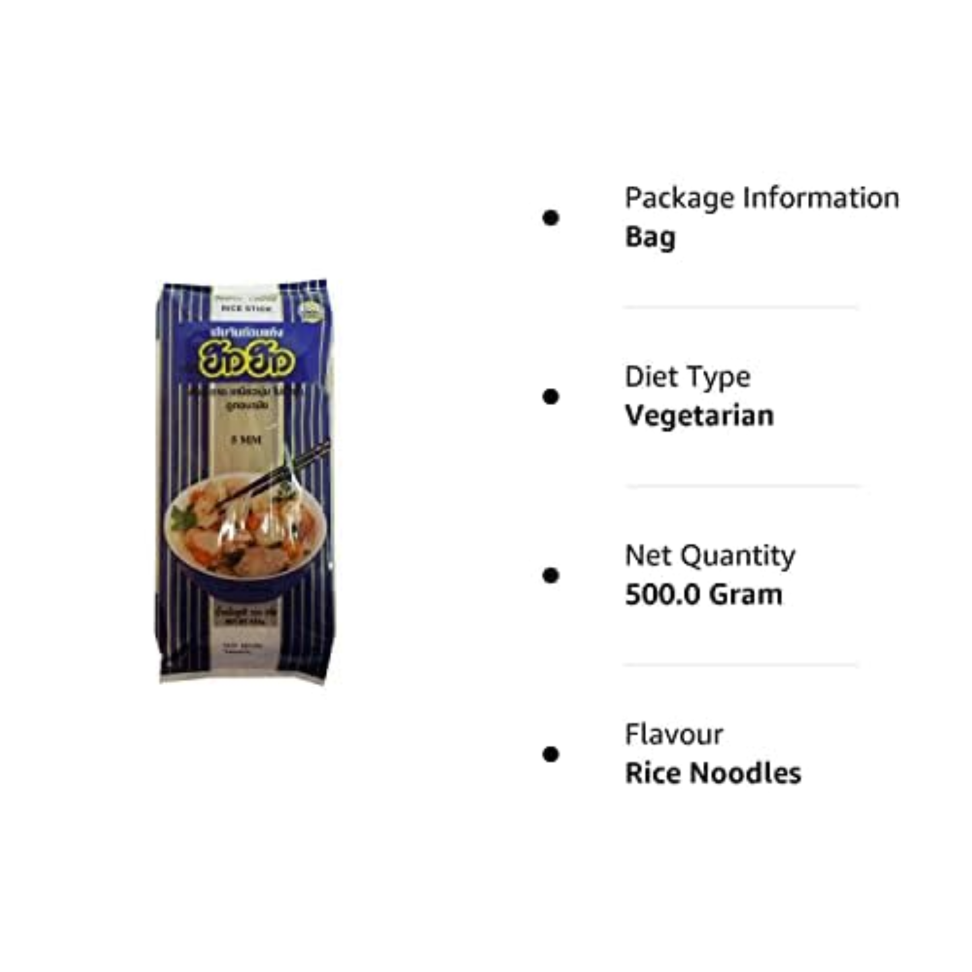 HOW HOW - RICE STICK/FLAT NOODLES 5mm, 500GM