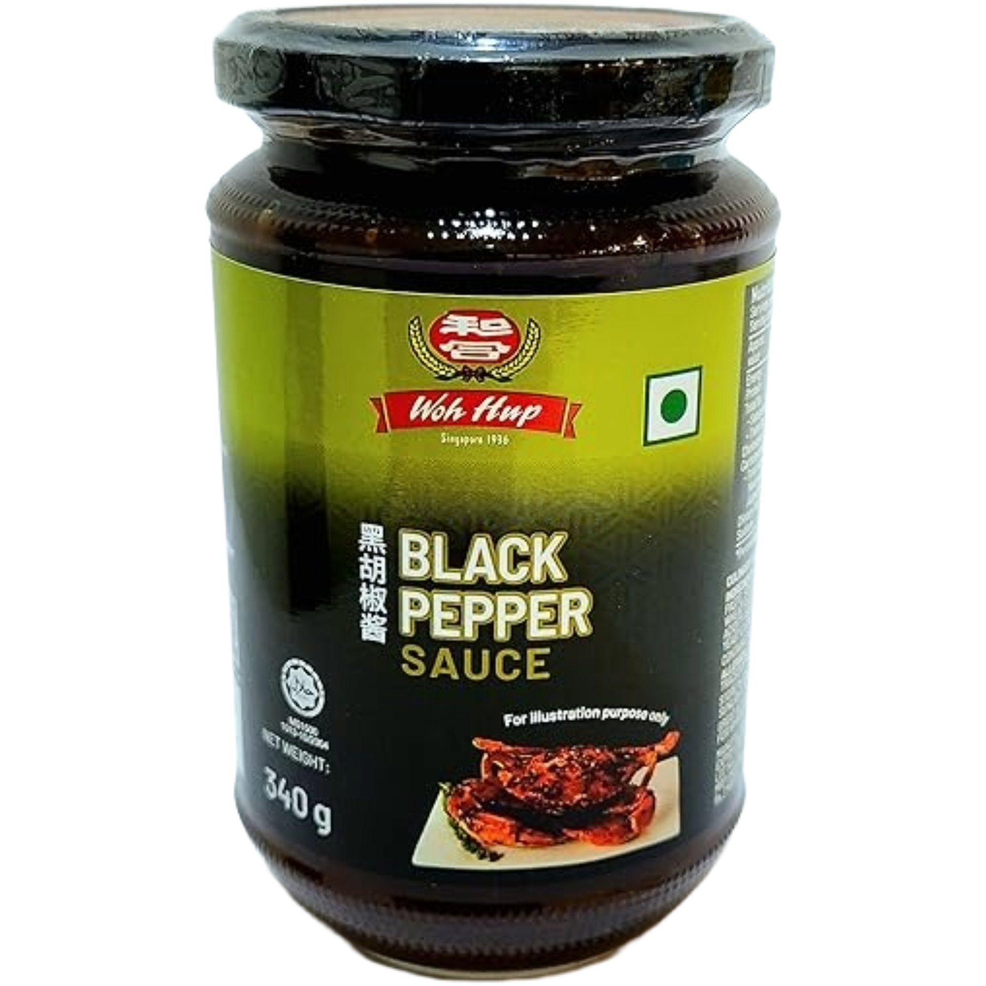 WOH HUP BLACK PEPPER SAUCE 340G