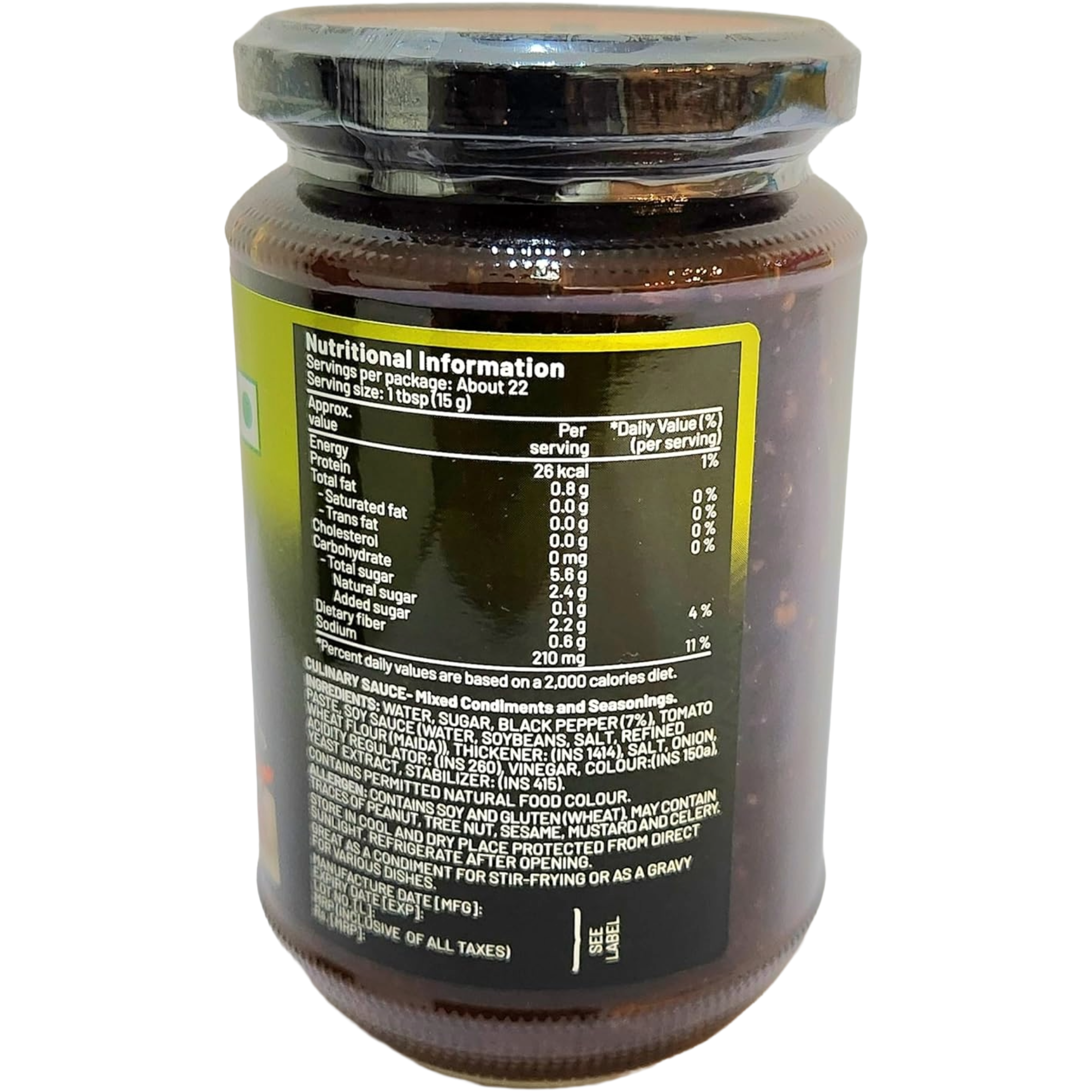 WOH HUP BLACK PEPPER SAUCE 340G