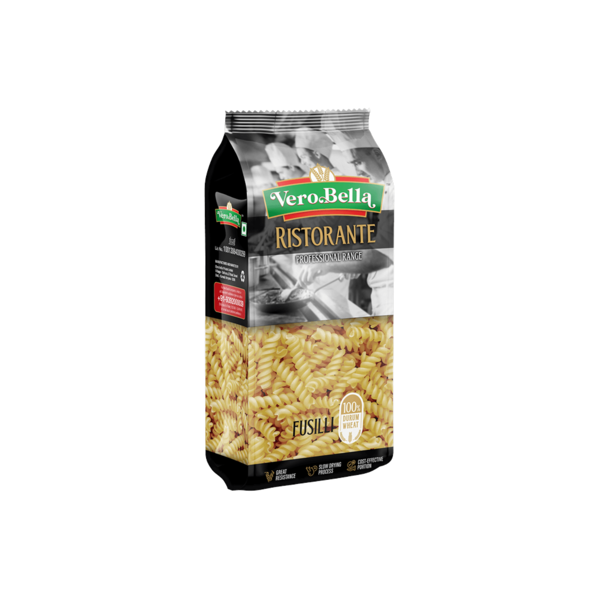 VERO BELLA FUSSILI PASTA 500G (RISTORANTE)